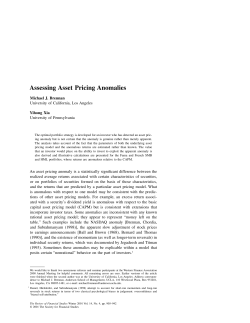 Assessing Asset Pricing Anomalies