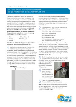 Edge Protection Sealant Instructions - Seri-Deco