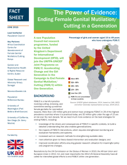 The power of evidence: Ending female genital mutilation/cutting in a