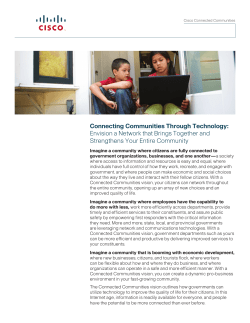 Connecting Communities Through Technology: Envision a
