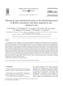 Theoretical and experimental study on the photoluminescence in