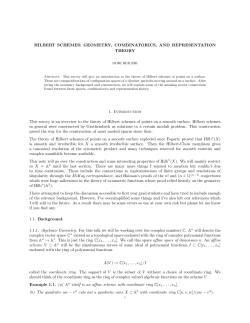 HILBERT SCHEMES: GEOMETRY