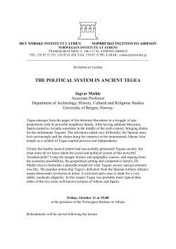the political system in ancient tegea