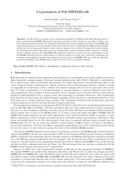 Cryptanalysis of Full RIPEMD-128