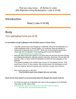 Introduction Body - Bethel Baptist Church