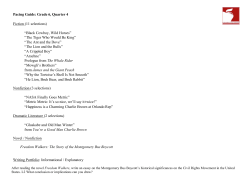 Grade 6 Quarter 4 Pacing Guide