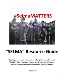 “SELMA” Resource Guide