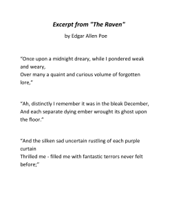 Excerpt from "The Raven"