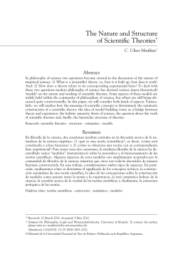 The Nature and Structure of Scientific Theories*