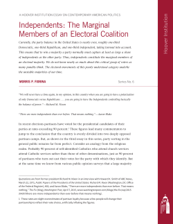 Independents: The Marginal Members of an