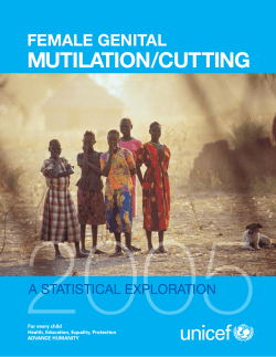 Female Genital Mutilation / Cutting: A statistical exploration
