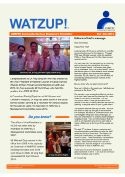 watzup 2014 oct - dec - AMKFSC Community Services