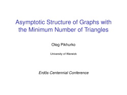 Asymptotic Structure of Graphs with the Minimum Number of Triangles