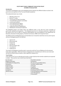 SOUTH WEST ESSEX COMMUNITY EDUCATION TRUST