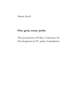 One goal, many paths - Universit&auml;t zu K&ouml;ln