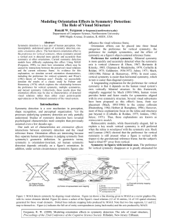 Modeling Orientation Effects in Symmetry Detection: The Role of