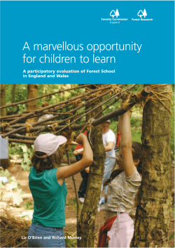 A marvellous opportunity for children to learn