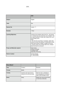 LESSON 11 Zoo - Youth For Seva
