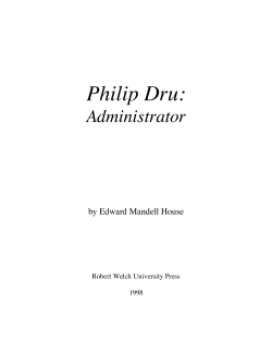 Philip Dru - Robert Welch University