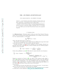 The n-th prime asymptotically