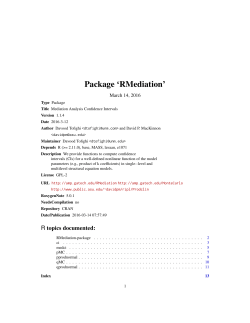 Package `RMediation`