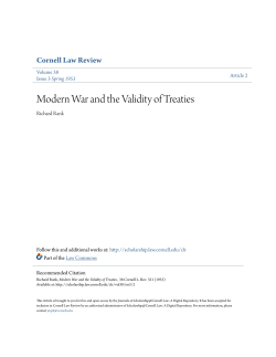 Modern War and the Validity of Treaties