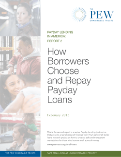 How Borrowers Choose and Repay Payday Loans