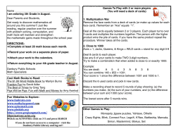 Entering 4th Cover - Danbury Public Schools