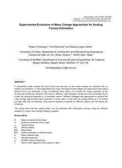 Experimental Evaluation of Mass Change Approaches for Scaling