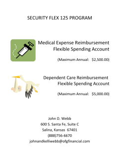SECURITY FLEX 125 PROGRAM Medical