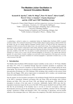 The Madden-Julian Oscillation in General Circulation