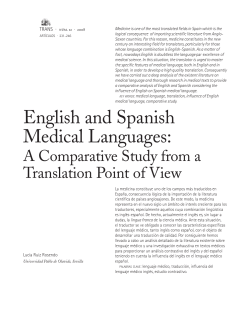 English and Spanish Medical Languages