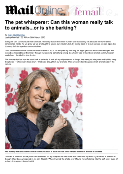 The pet whisperer: Can this woman really talk to