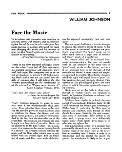 Face the Music - The Hitchcock Zone