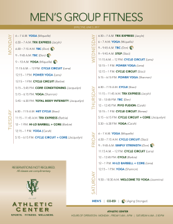 mEN`S GROUp FITNESS