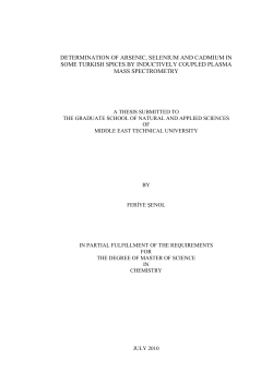 determination of arsenic, selenium