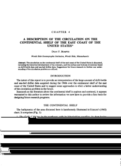 CHAPTER 4 A DESCRIPTION OF THE CIRCULATION ON THE