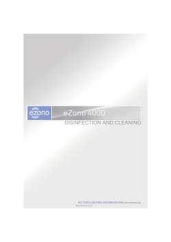 eZono 4000 Disinfection and Cleaning