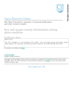 Iron and oxygen isotope fractionation during photo