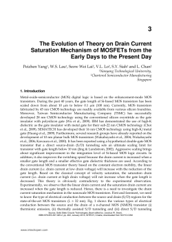 The Evolution of Theory on Drain Current Saturation