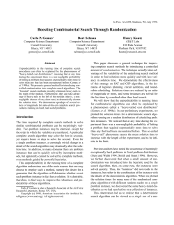 Boosting Combinatorial Search Through Randomization