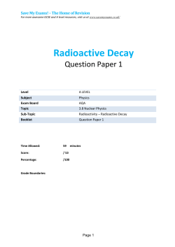 Radioactive Decay