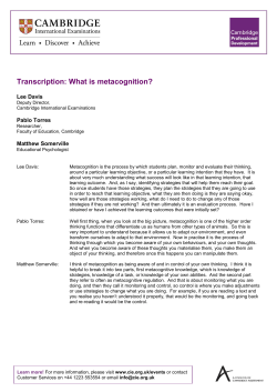 Transcription - cambridge