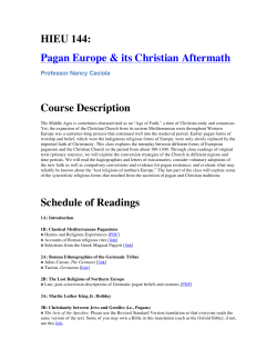 Topics/Pagan Europe/Christian Aftermath