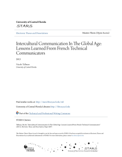 Intercultural Communication In The Global Age: Lessons