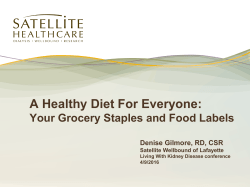 A Healthy Diet for Everyone