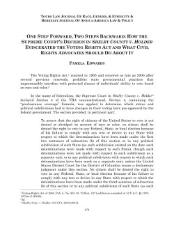 one step forward, two steps backward: how the supreme court`s