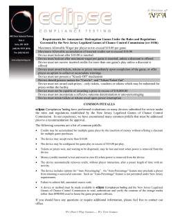 NJLGCCC Requirements for Amusement