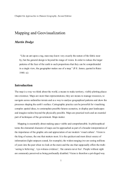 Mapping and Geovisualization