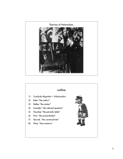 Theories of Nationalism